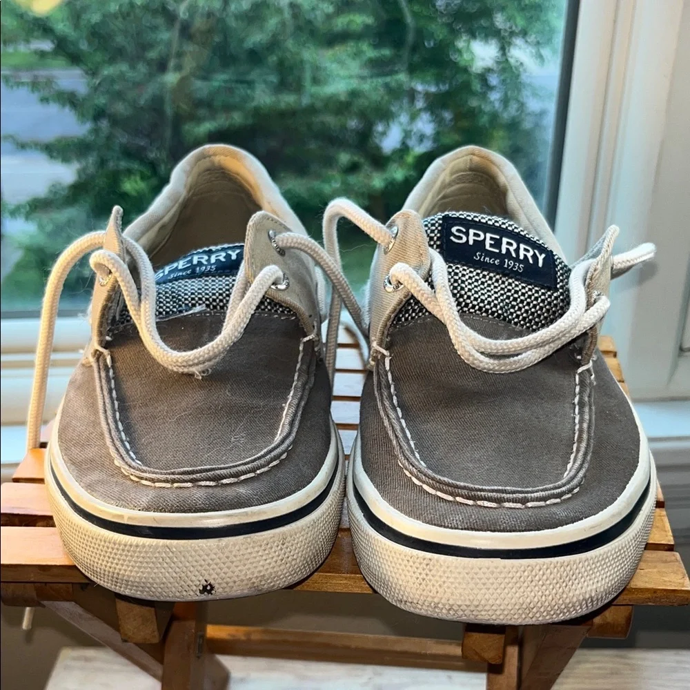 Sperry Men's Taupe Canvas Boat Shoes‎